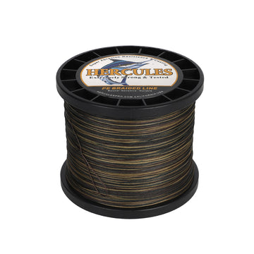 HERCULES 1500M 1640Yds Camouflage 10lb-250lb PE Braid Fishing Line 12 Strands HERCULES